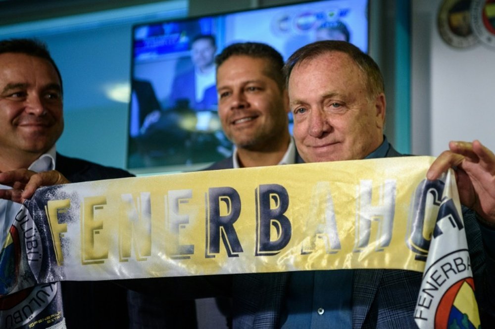 Dick Advocaat at his signing ceremony on August 17, 2016 at the Sukru Saracoglu stadium. AFP