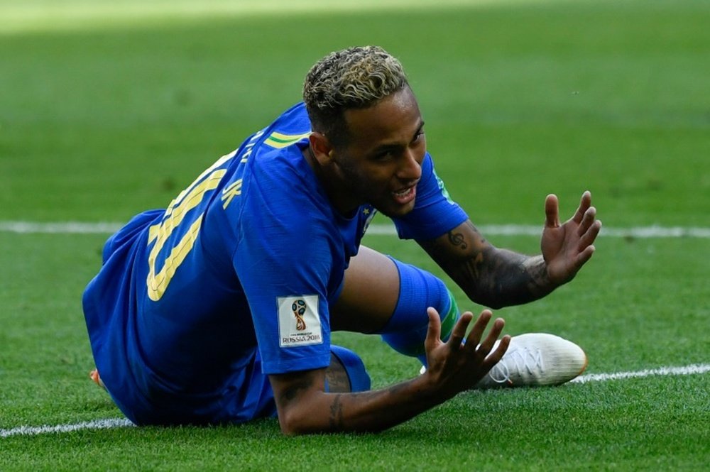 Neymar fue muy criticado en el Mundial. AFP