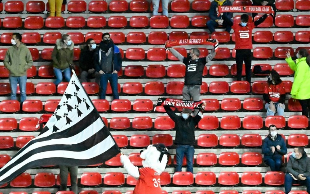 Fans are back in England. AFP