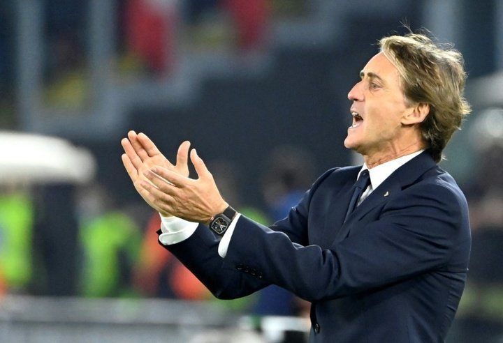 Mancini quitó presión a los suyos ante Macedonia: 