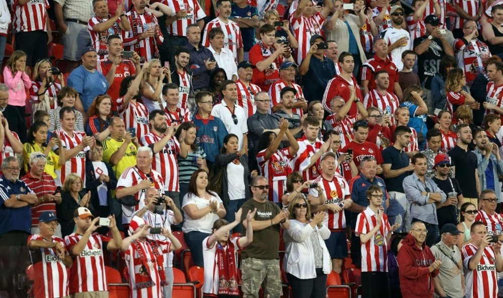 Sunderland fans pictured in Canada. AFP