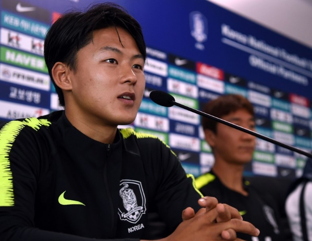 Lee Seung-Woo habló del Barça y la victoria ante Alemania. AFP