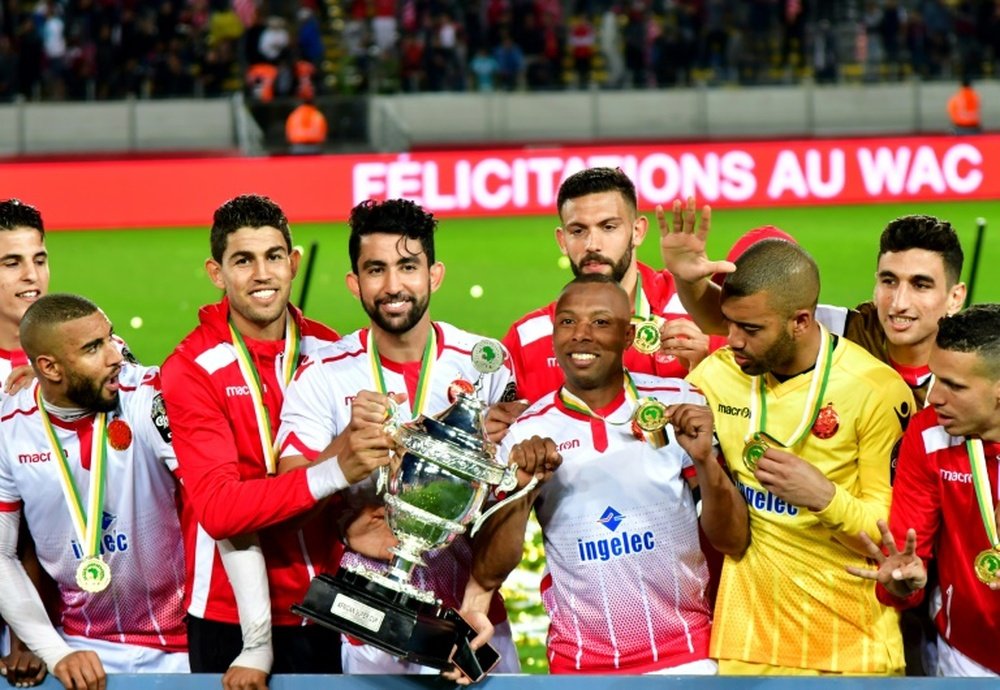 Tighazoui scored the winning goal for Wydad in the CAF Super Cup. AFP