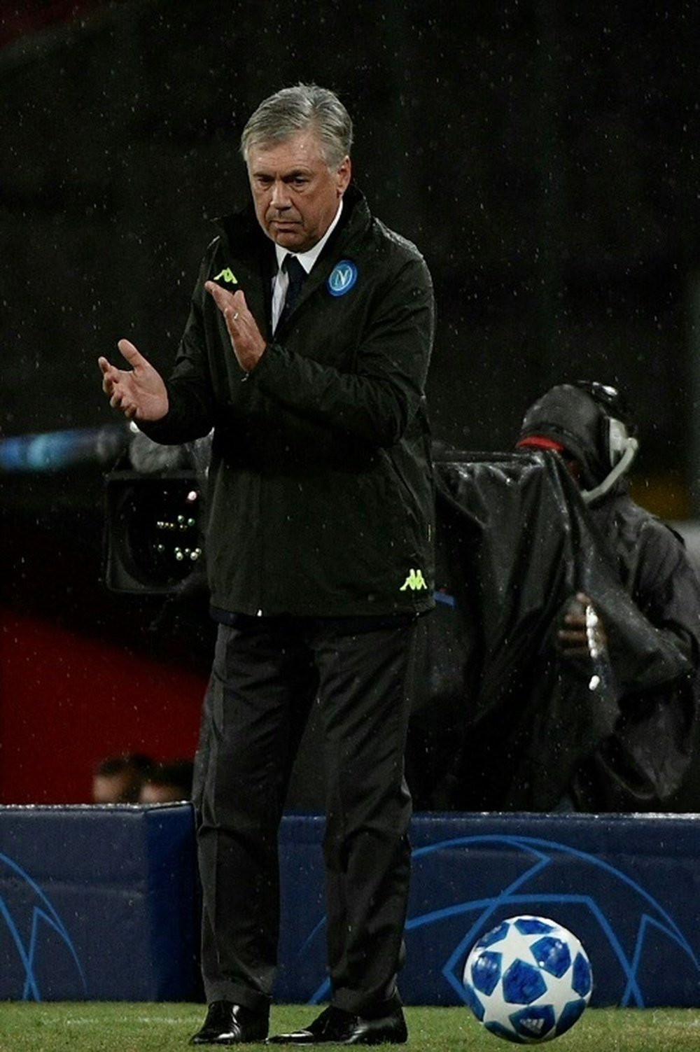 Carlo Ancelotti Napoli. AFP