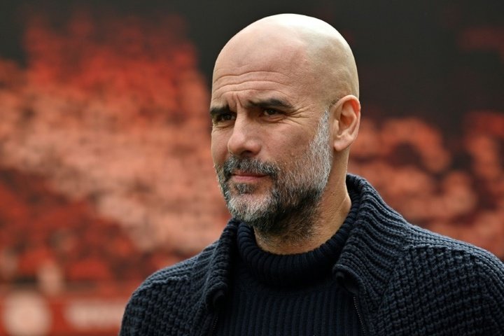 Pep Guardiola has a contract until 2025 with Manchester City. AFP