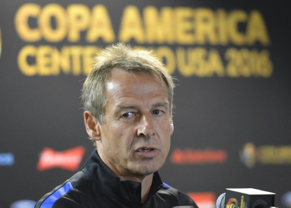 USA coach Jurgen Klinsmann, pictured on June 6, 2016, said the use of instant replay technology was long overdue and had left football decades behind