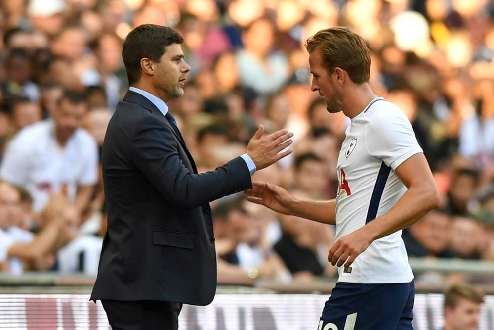 Mauricio Pochettino has dubbed Harry Kane as 'one of the best strikers in the world.' AFP