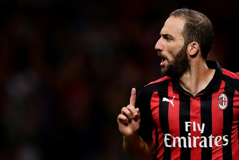 Higuain scored his first of the season. AFP