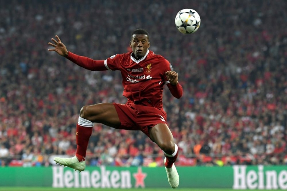 Wijnaldum and Liverpool have enjoyed a perfect start to the season. AFP