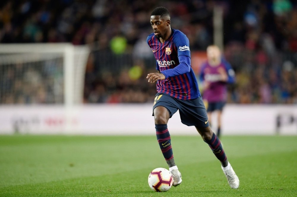 Dembele has removed all references to Barcelona on Instagram. AFP