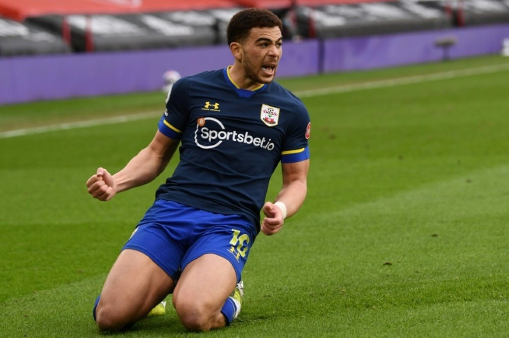 Che Adams scored in Southampton's 0-2 win at Sheffield United. AFP