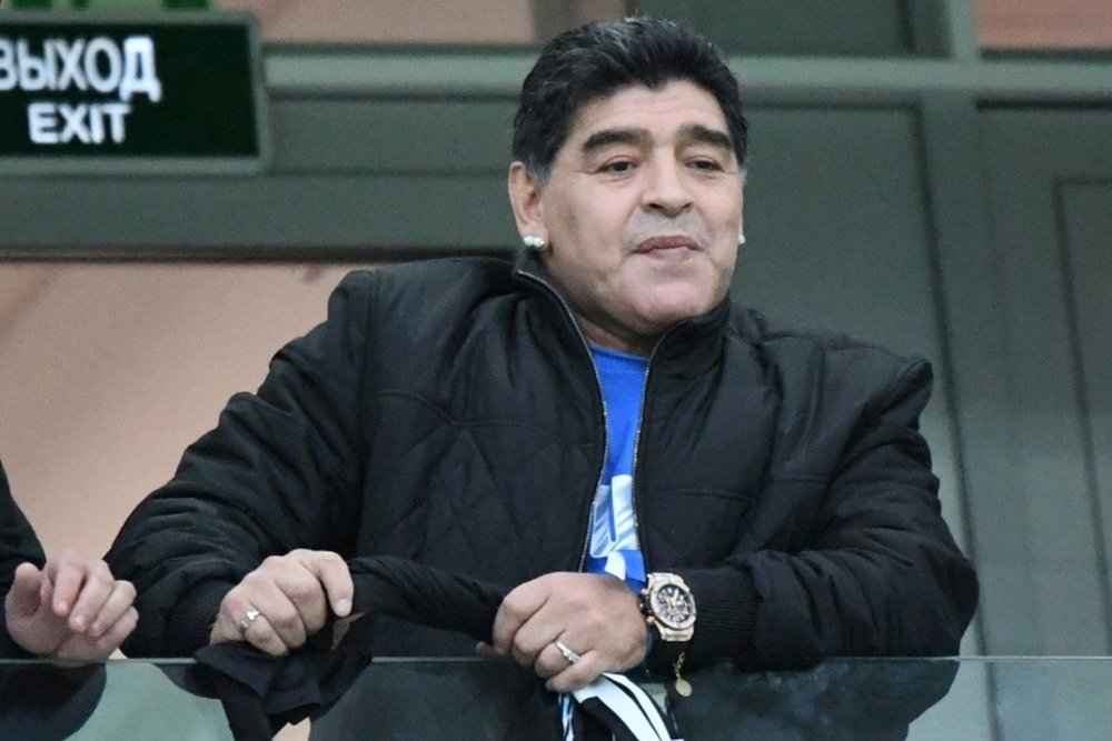 Maradona no se mordió la lengua a la hora de criticar la actitud de la 'Albiceleste'. AFP