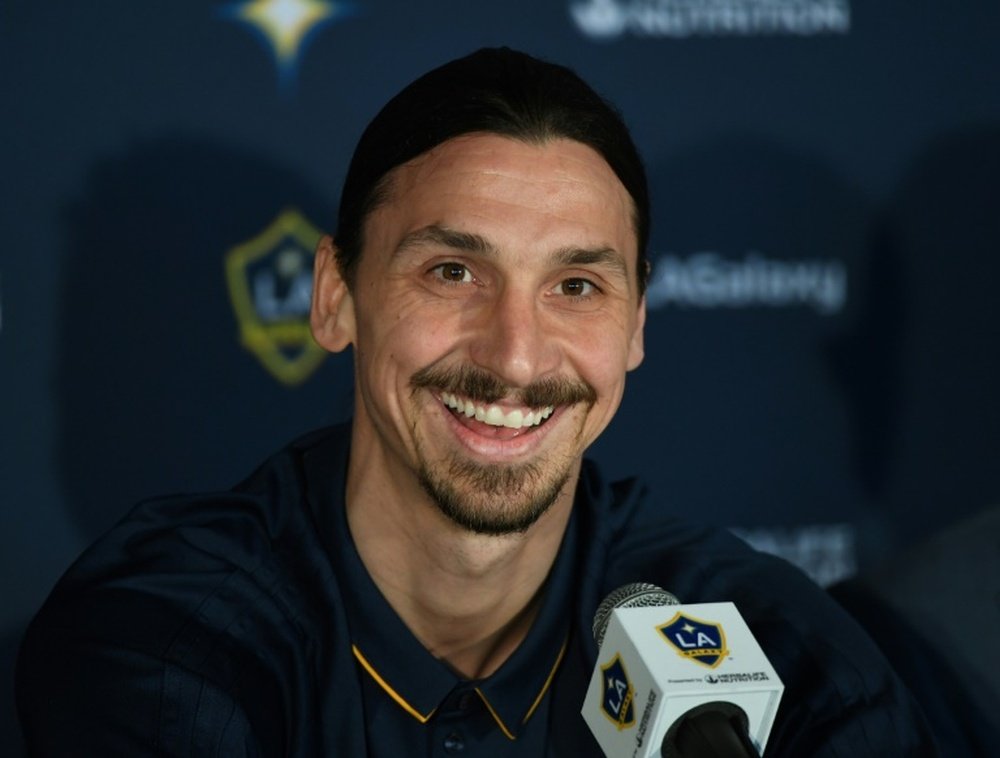 Zlatan was up to his usual antics on Jimmy Kimmel Live. AFP