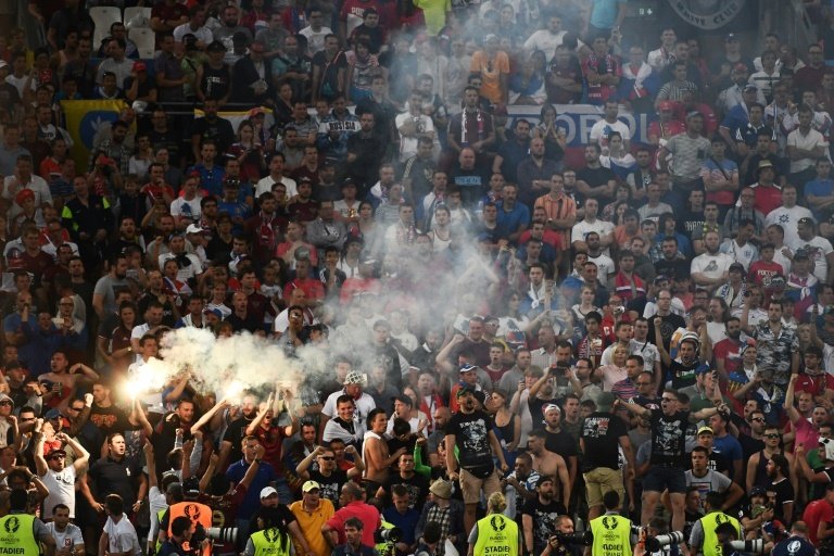 'The English are girls', says Russian hooligan