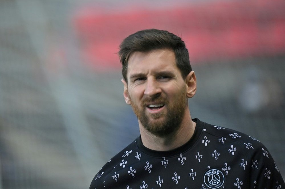 Messi absent de l'entraînement collectif du PSG. AFP