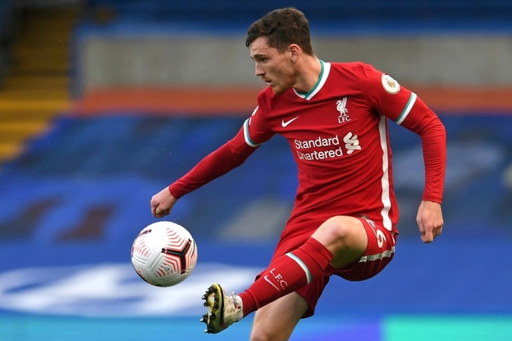 Robertson is out for Liverpool. AFP