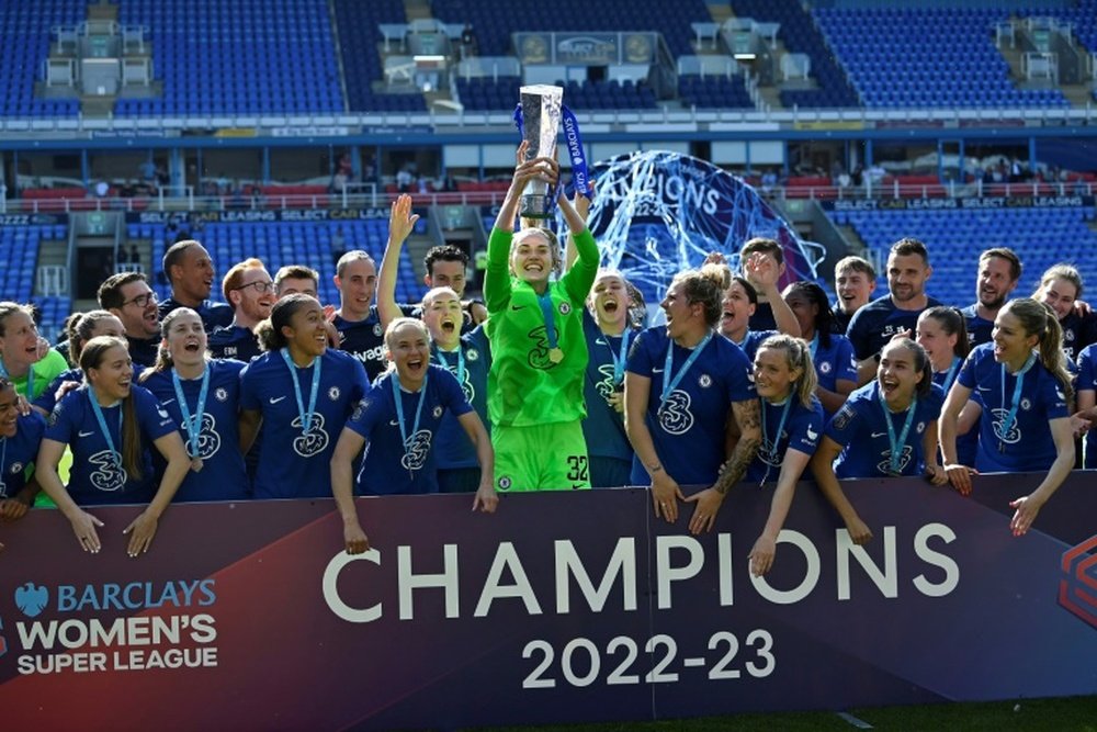 El Chelsea, campeón de la Womens Super League. AFP