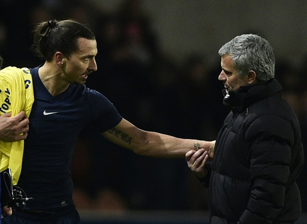 Zlatan Ibrahimovic ha confesado que Mourinho es el mejor entrenador que ha tenido. AFP
