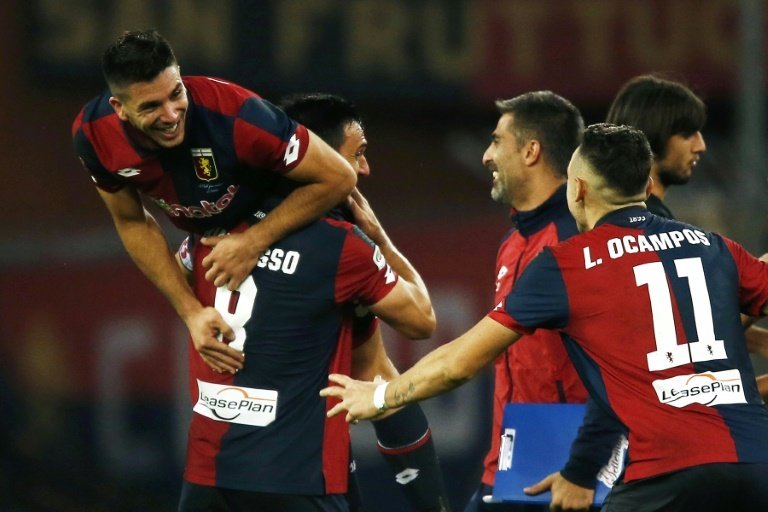 El Genoa ha remontado al Cesena y sigue vivo en la Coppa. AFP/Archivo