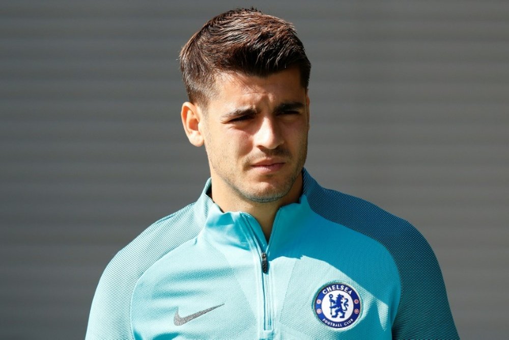 Record signing Alvaro Morata has asked Chelsea fans to 'respect everyone'. AFP