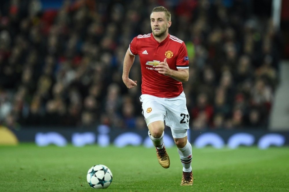 Shaw has been critised by Mourinho in recent weeks. AFP