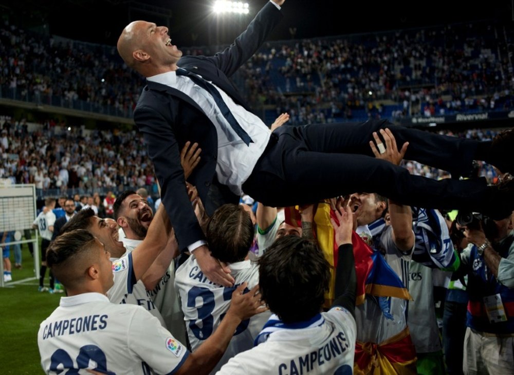 Zidane bound for coaching greatness. AFP