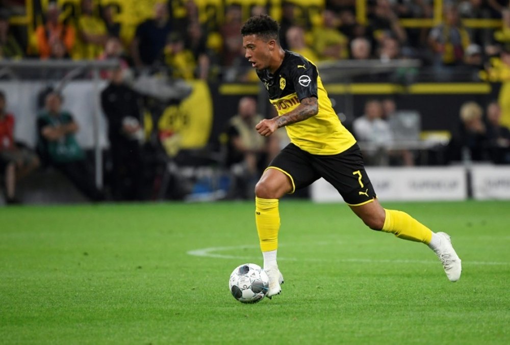 Jadon Sancho could well be leaving Dortmund very soon. AFP
