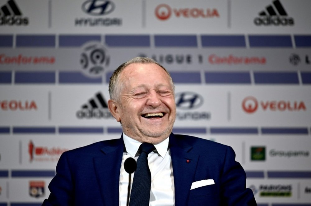 Aulas anunció pérdidas de 800 millones de euros en la Ligue 1. AFP