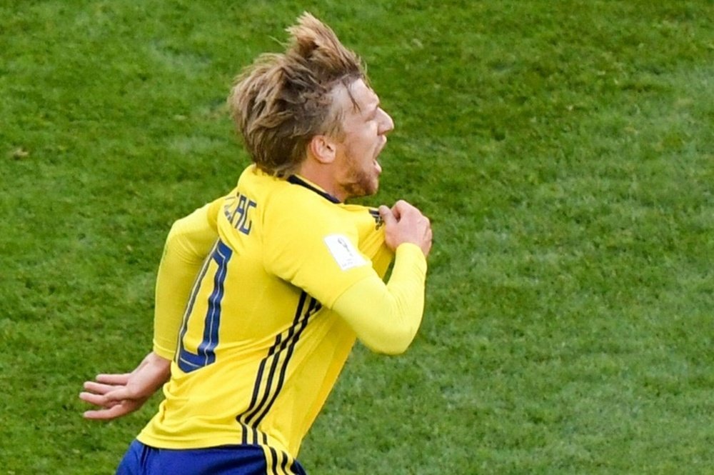 Suecia sigue a su ritmo en el Mundial. AFP