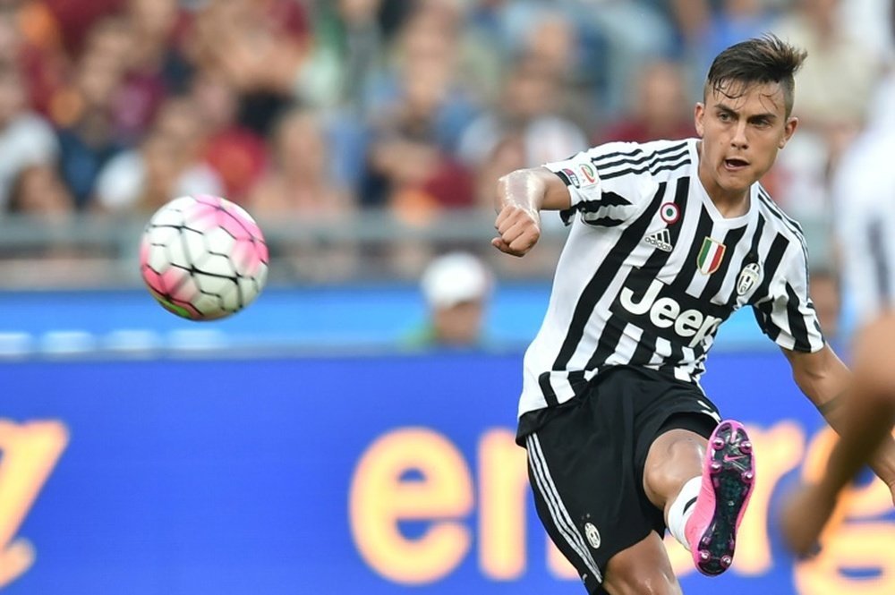 Juventus forward Paulo Dybala during the Serie A match against Roma on August 30, 2015 at the Olympic stadium in Rome