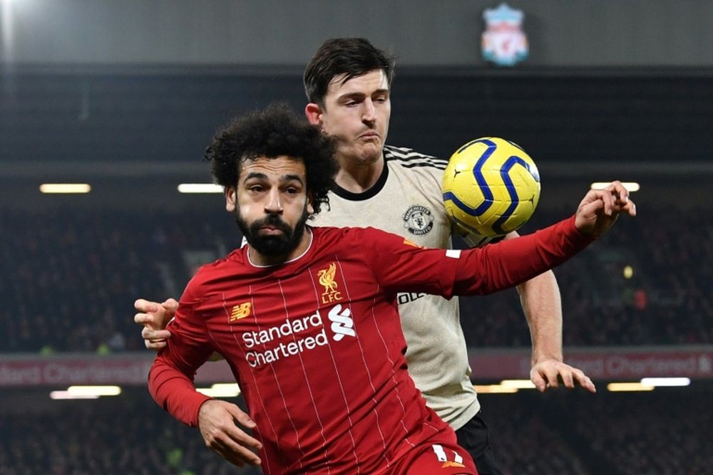 Liverpool y United se enfrentan en lo más alto de la clasificación. AFP
