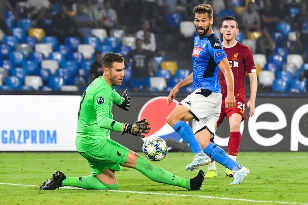 Llorente, heureux de faire ses grands débuts à San Paolo. AFP