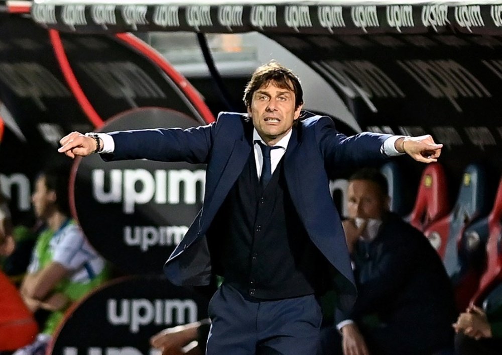 Conte left Inter after winning the Serie A. AFP