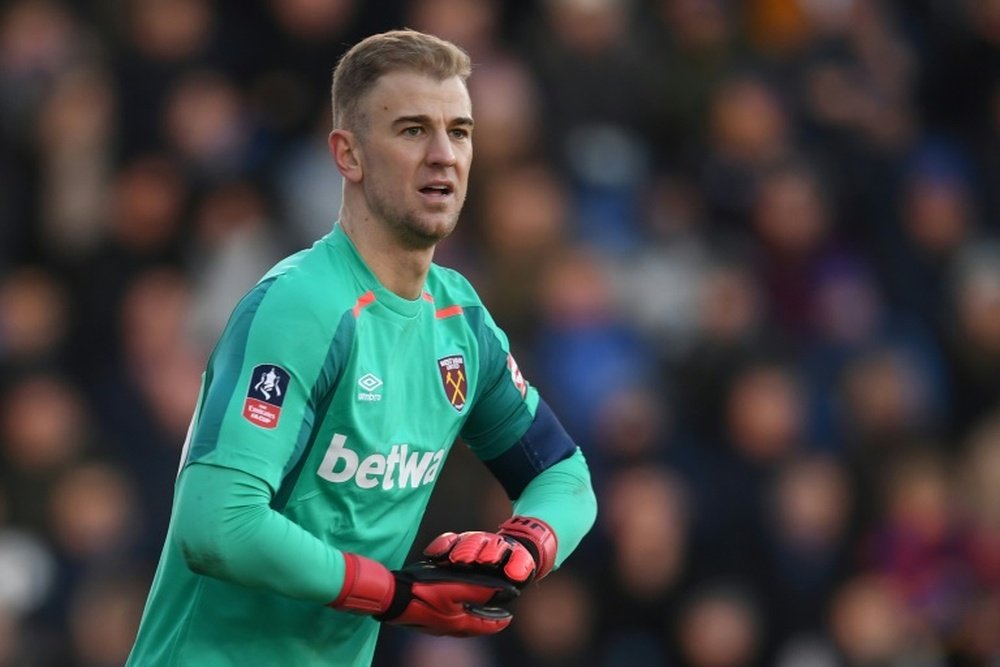 Hart in action for West Ham last season. AFP