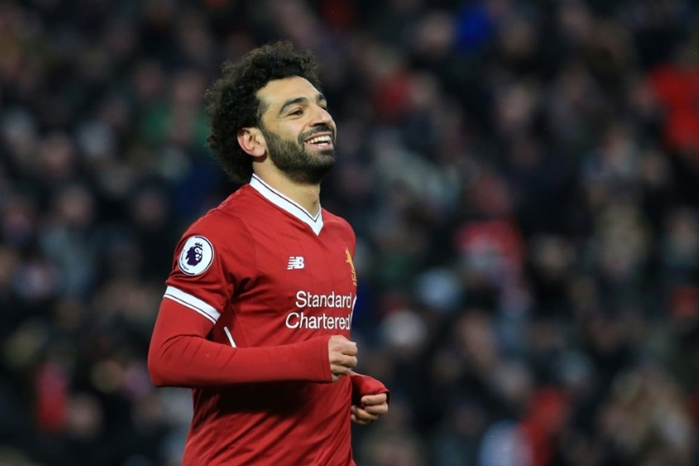 Salah se mostró optimista con el final de temporada. AFP