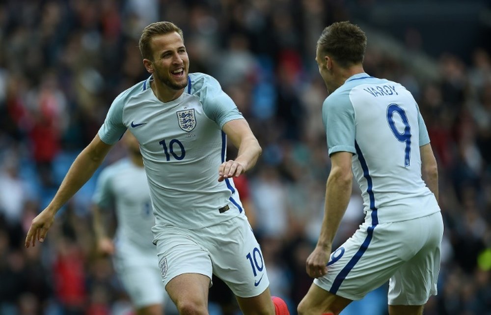 Vardy and Kane could both play on Thursday. AFP