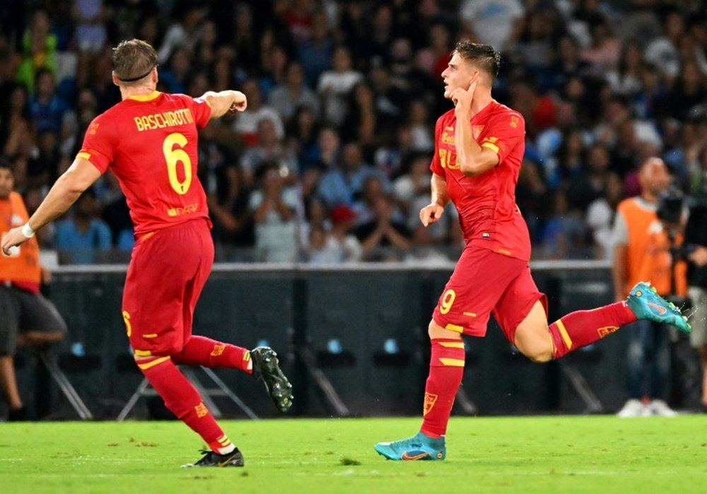 El Nápoles no pasa del empate frente al Lecce. AFP