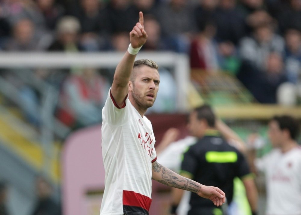 AC Milans Jeremy Menez, pictured on April 4, 2015, capitalised on his first start for the Rossoneri since April 2015 to underline his attacking credentials in timely fashion