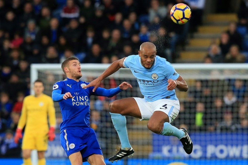 Kompany out for 'a short time'. AFP