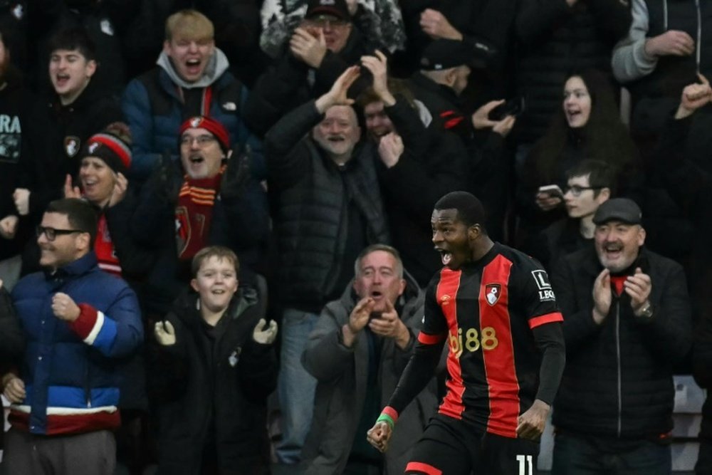 Ouattara scored a hat trick in Bournemouth's 5-0 rout of Forest. AFP
