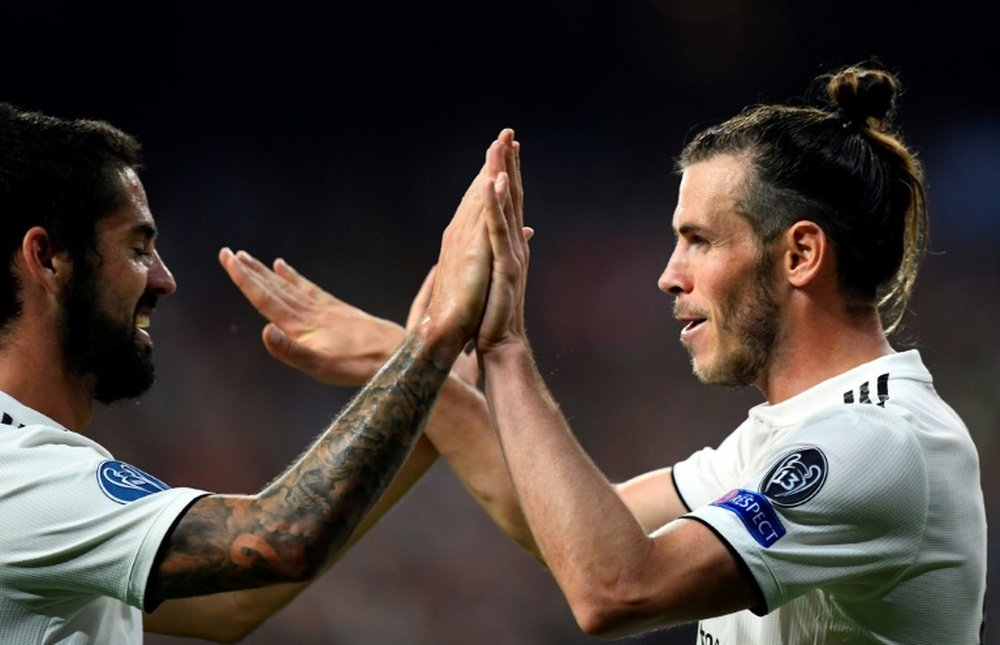 El Madrid cuajó un gran encuentro ante la Roma. AFP