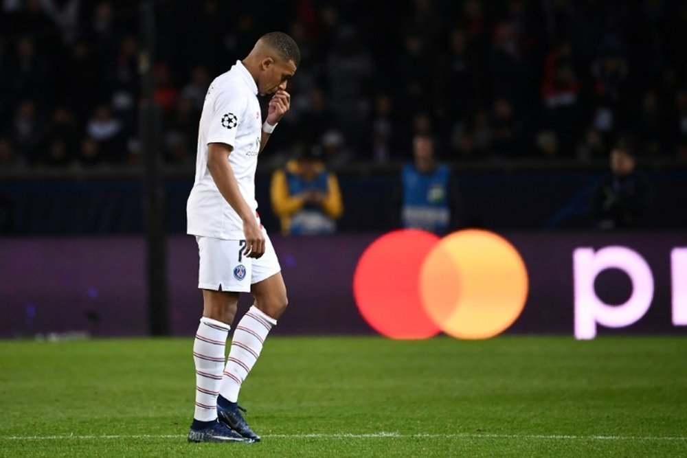 PSG are worried about Mbappe leaving the club to go to Real Madrid. AFP