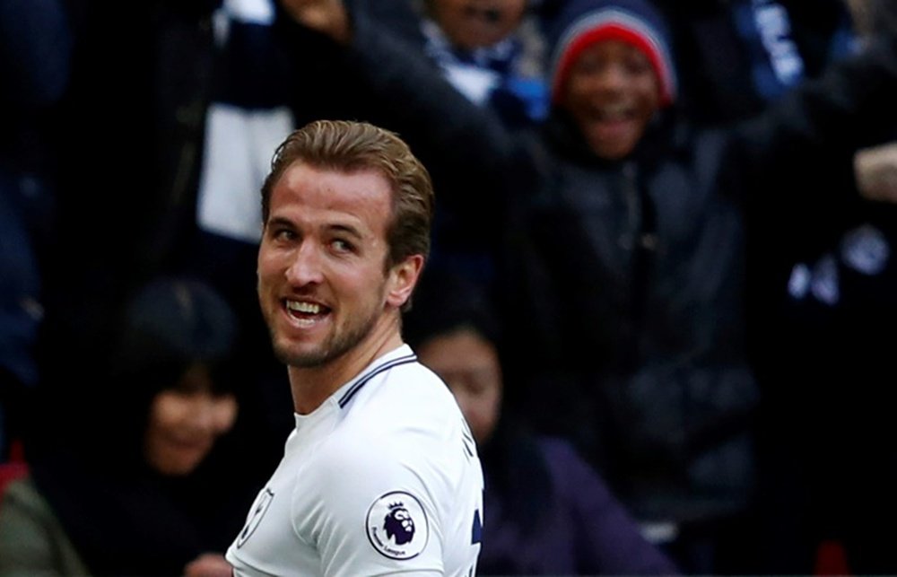 Kane scored his 100th Premier League goal on Sunday. AFP