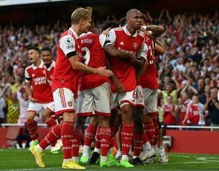 Arsenal have taken 12 points from a possible 12. AFP