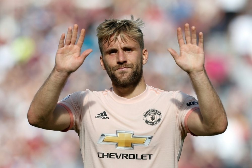 Luke Shaw set to complete new United contract. AFP