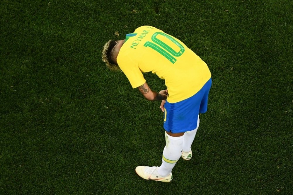 Neymar n'a pas réalisé une grande performance. AFP
