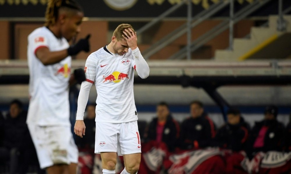 Goleador, Timo Werner perdeu gol feito contra o Bayern. AFP