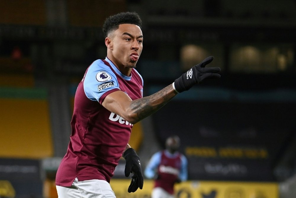 Lingard subió una foto de su etapa en el West Ham. AFP