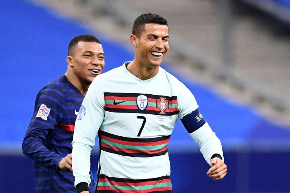 CR7, feliz... ¿por el triunfo blanco? AFP