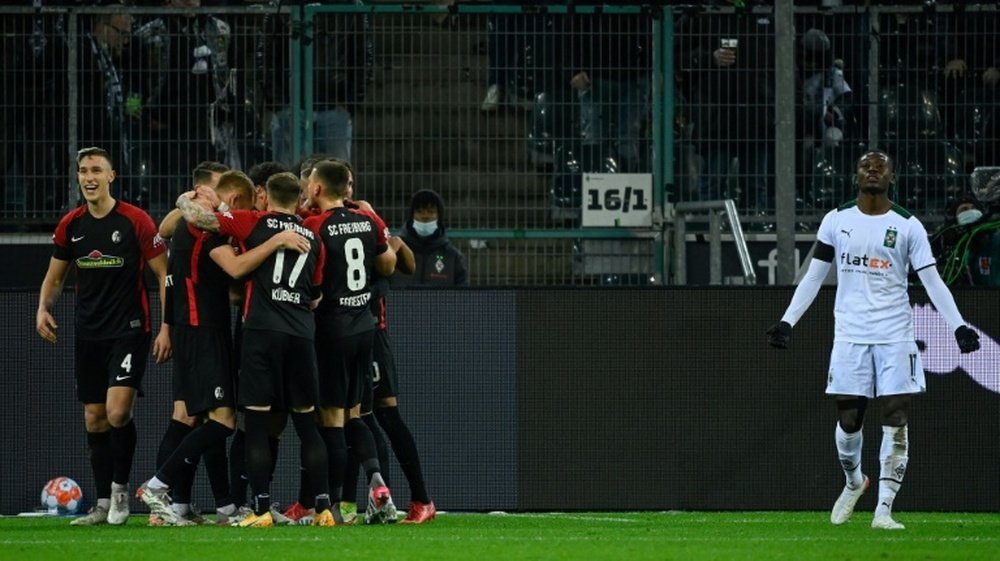 Fribourg s'offre un record en mettant 6 buts en une mi-temps contre 'Gladbach. AFP